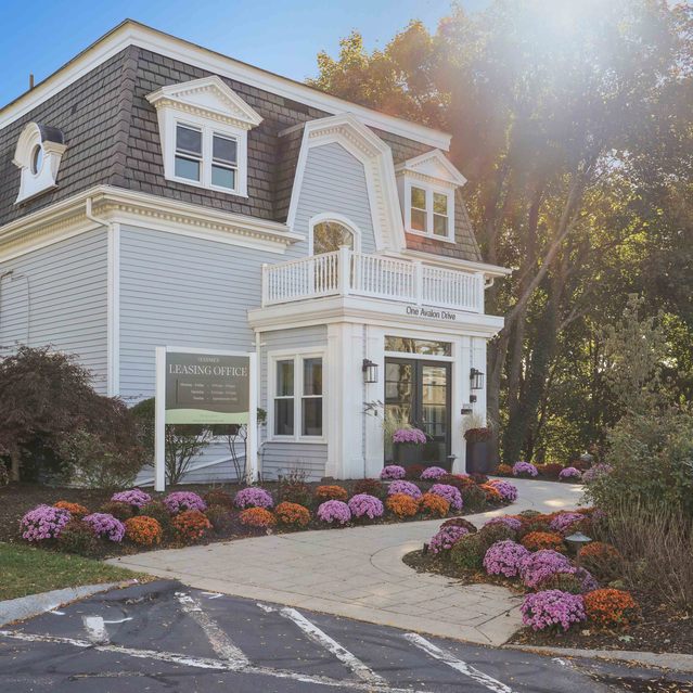 The Estates - Leasing Office Exterior With Landscaping