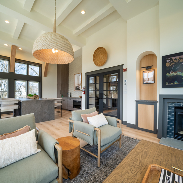 The Estates - Comfortable Community Lounge With Fireplace Seating