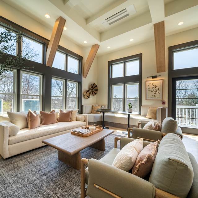 The Estates - Community Seating Area With Large Windows