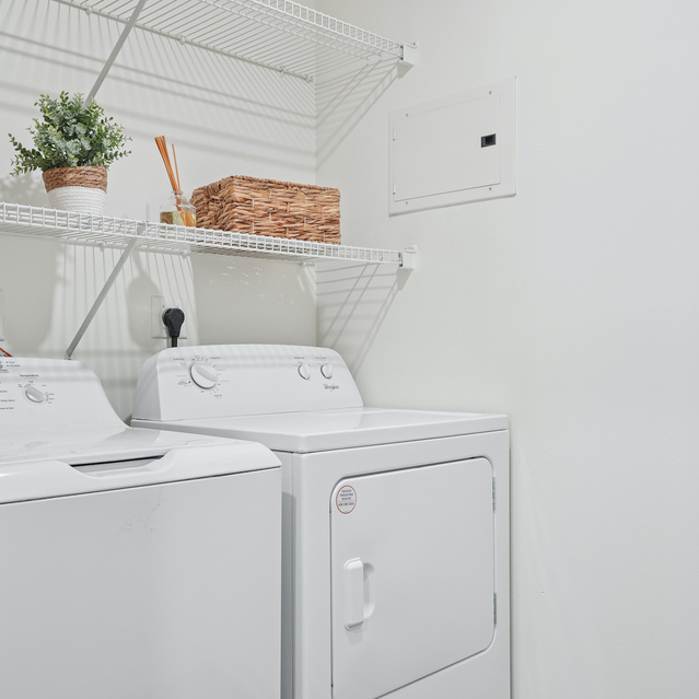 The Estates - Laundry Area With Washer And Dryer
